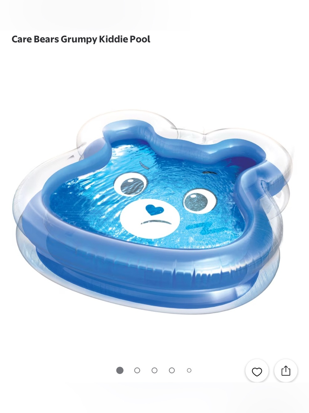Care Bears Grumpy Bear Blue Inflatable Pool - Picture 1 of 8